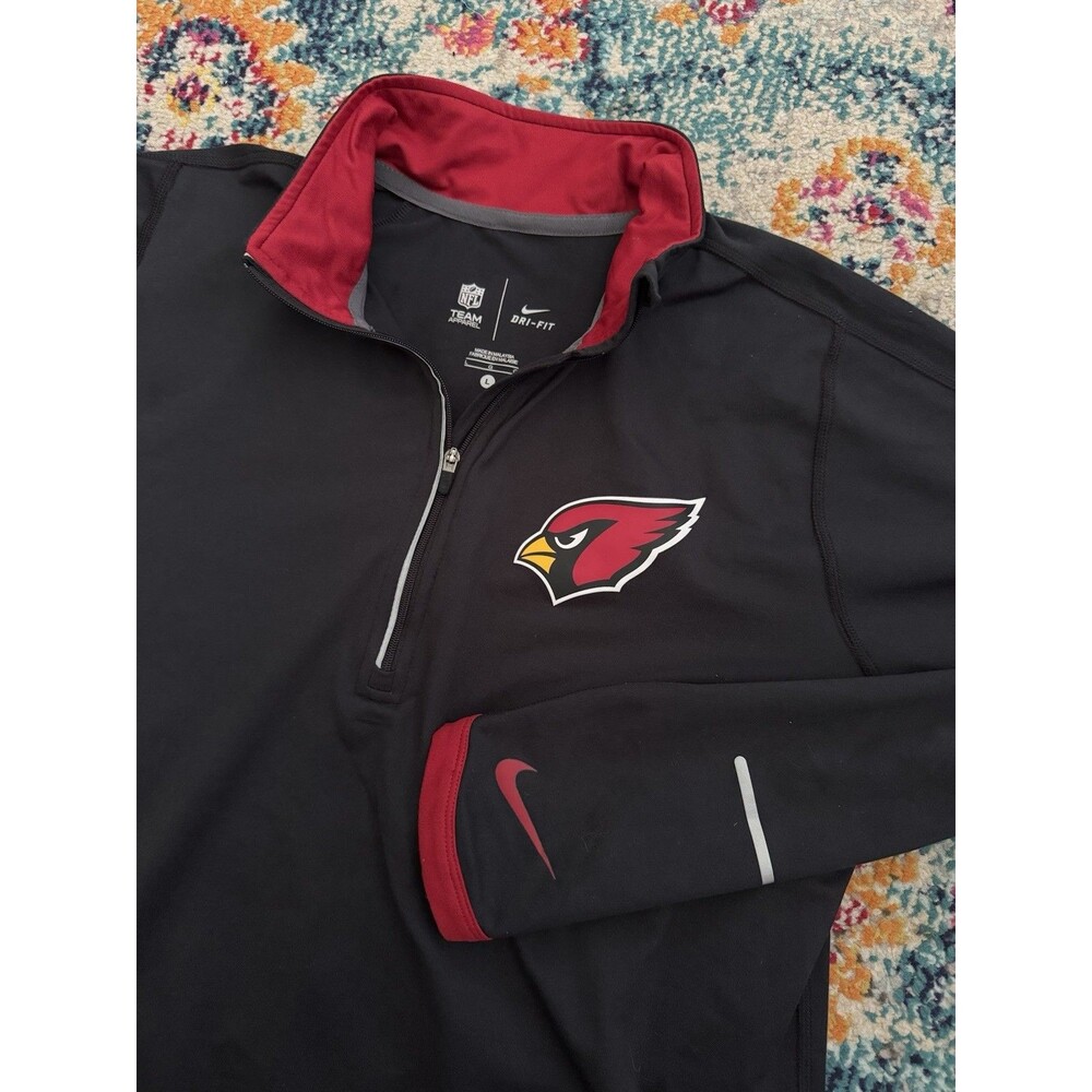 NFL Team Apparel Nike Dri-Fit Arizona Cardinals 1/4 Zip Pullover Women's L